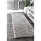 preview thumbnail 32 of 31, Nuloom Gynel Contemporary Shag Area Rug 2' 6" x 6' - Silver - Rectangle