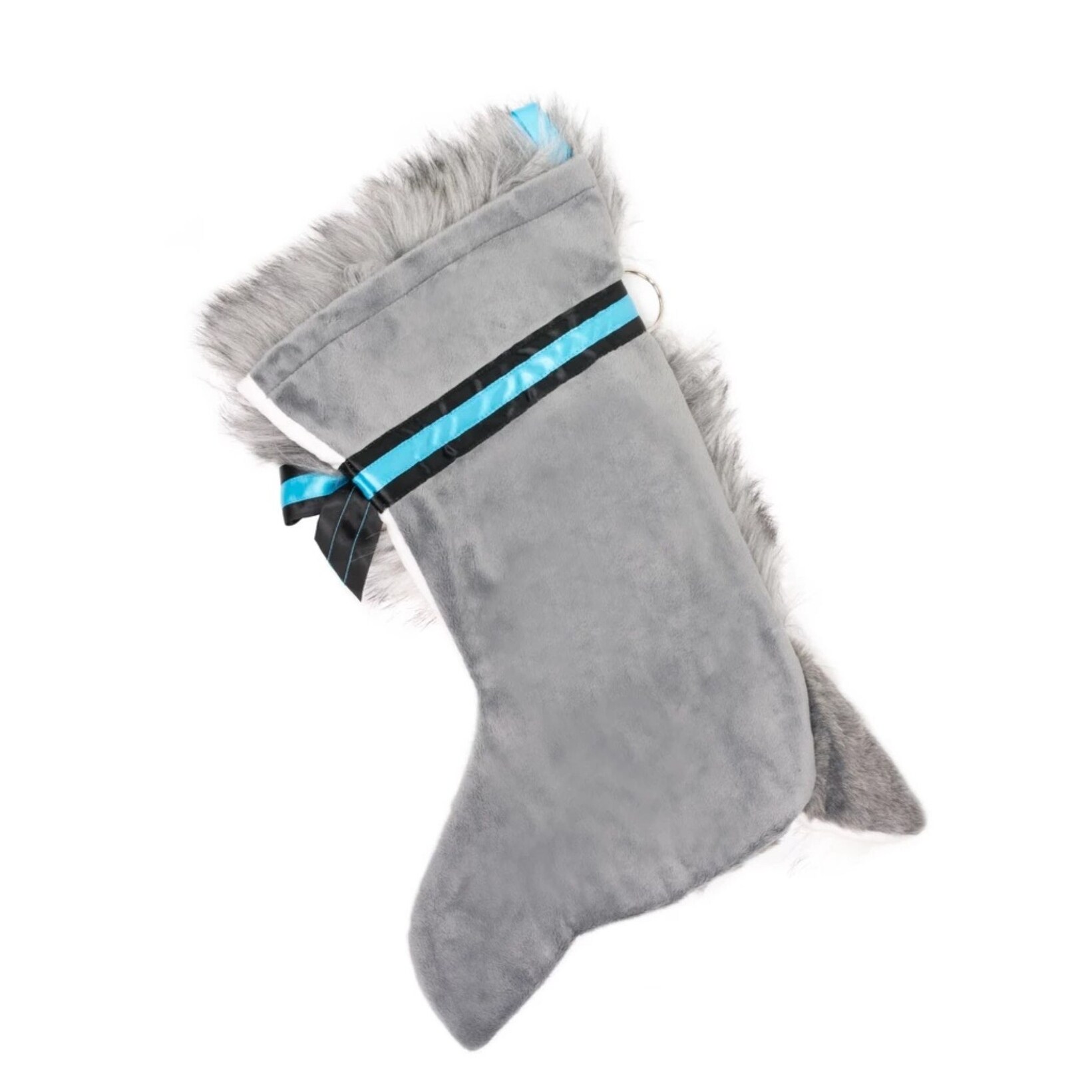 Shop 21 5 Silver And White Husky Dog Christmas Stocking Overstock 29961792