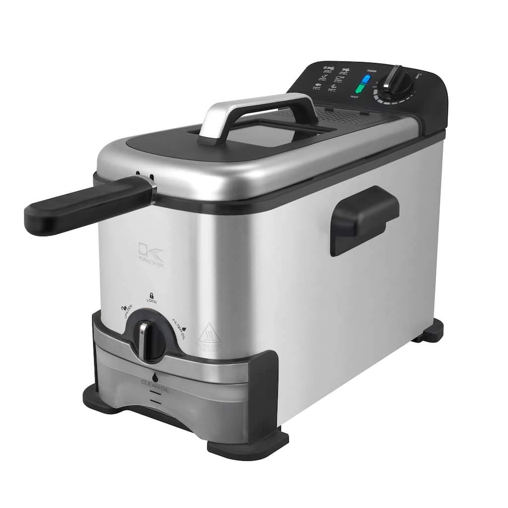 Kalorik 3.2 Quart Deep Fryer with Oil Filtration