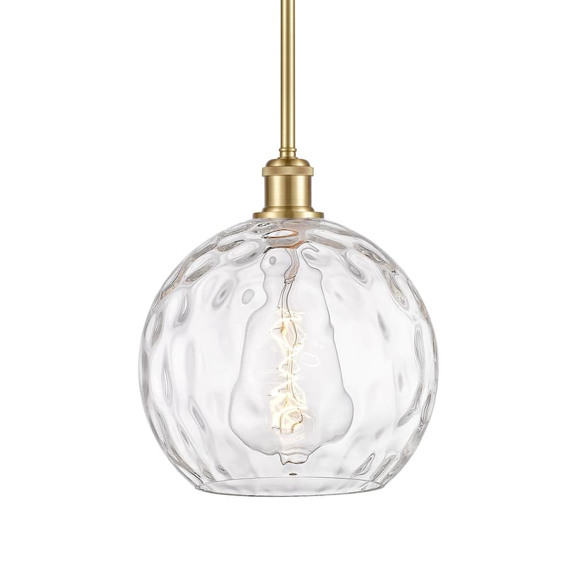 Innovations Lighting 516-1S-13-10 Athens Pendant Athens 10" Wide - Satin Gold / Clear Water Glass