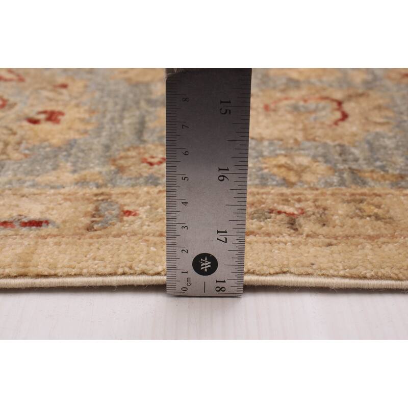ECARPETGALLERY Hand-knotted Chobi Finest Ivory Wool Rug - 6'7 x 9'6