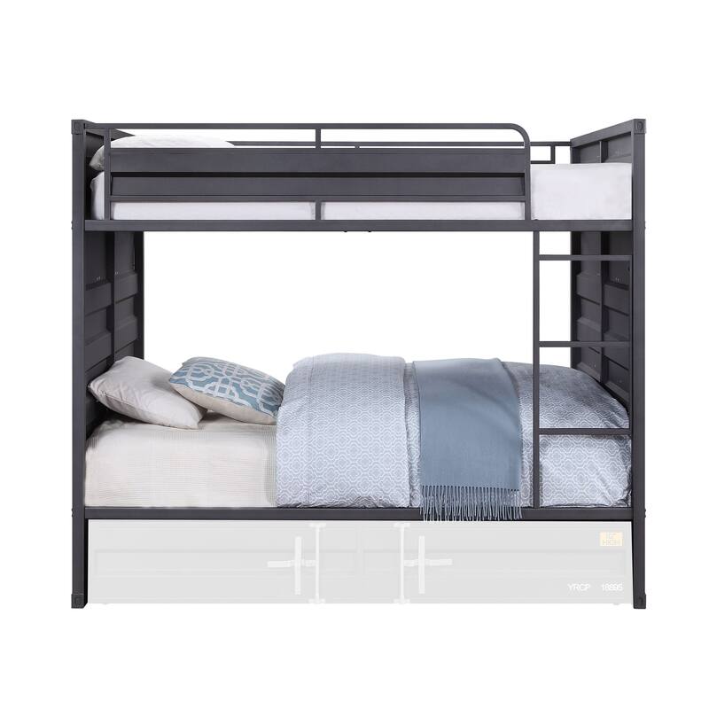 Kamloops Full over Full Bunk Bed with Built-in Ladder