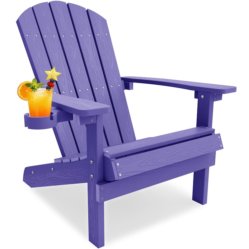 WINSOON All Weather HIPS Outdoor Plastic Adirondack Chair