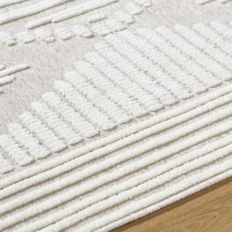 Livabliss Bohemian & Eclectic Lyna Diamond Washable Area Rug