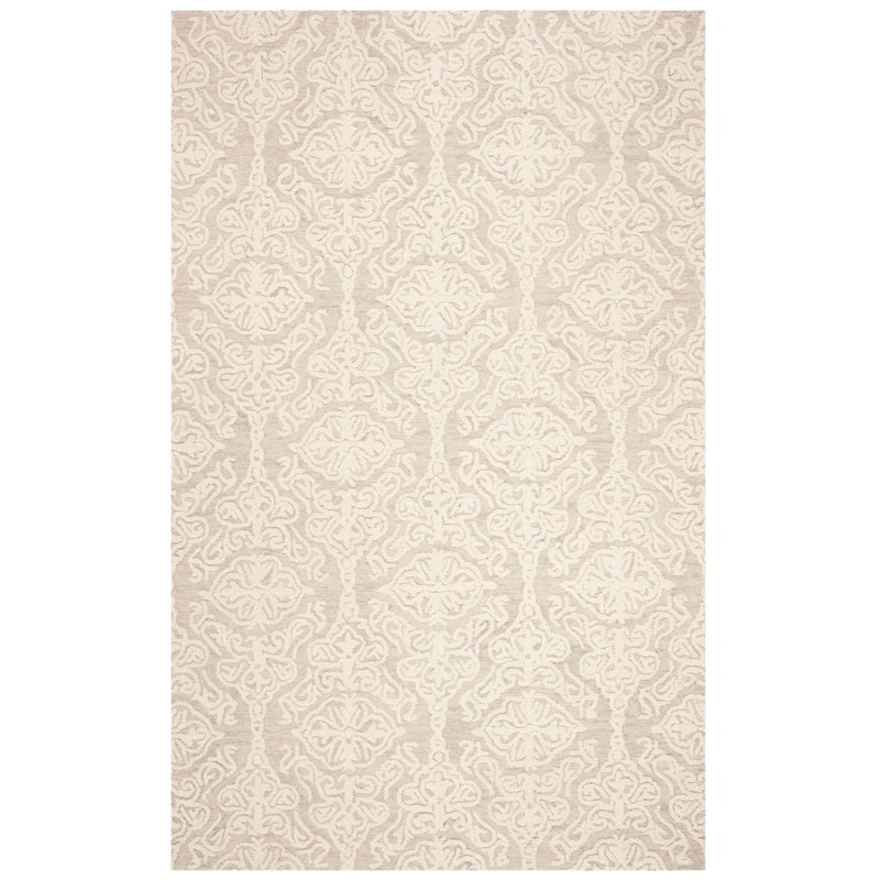 SAFAVIEH Handmade Blossom Mahalia Modern Floral Wool Rug
