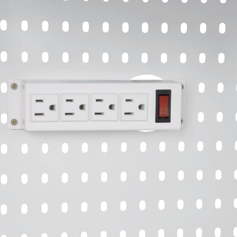 63" Buffet Cabinet with Hutch and Power Outlet, Large Coffee Bar Storage with Drawers, Adjustable Shelves & Pegboard