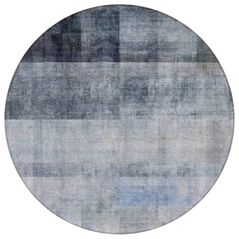 Machine Washable Indoor/ Outdoor Modern Abstract Chantille Rug