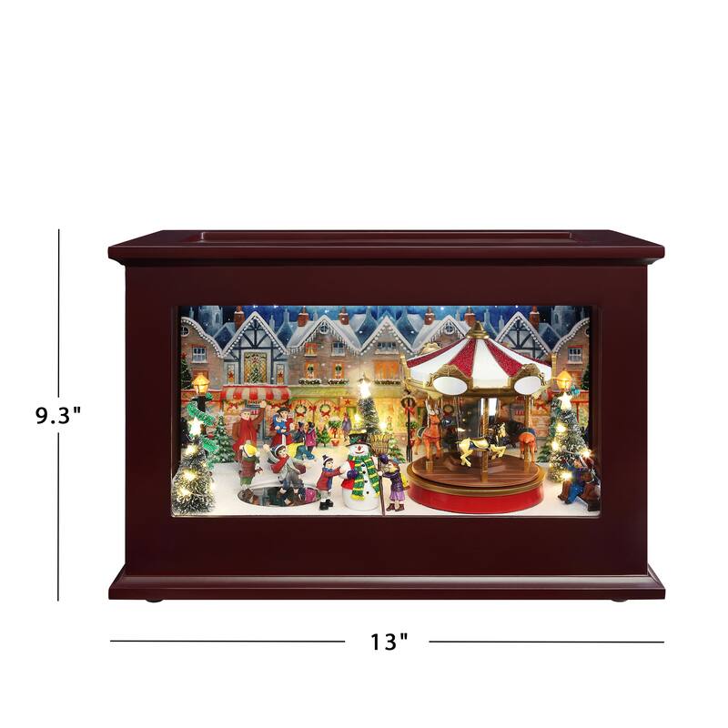 13" Heirloom Christmas Music Box