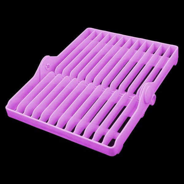 purple dish rack