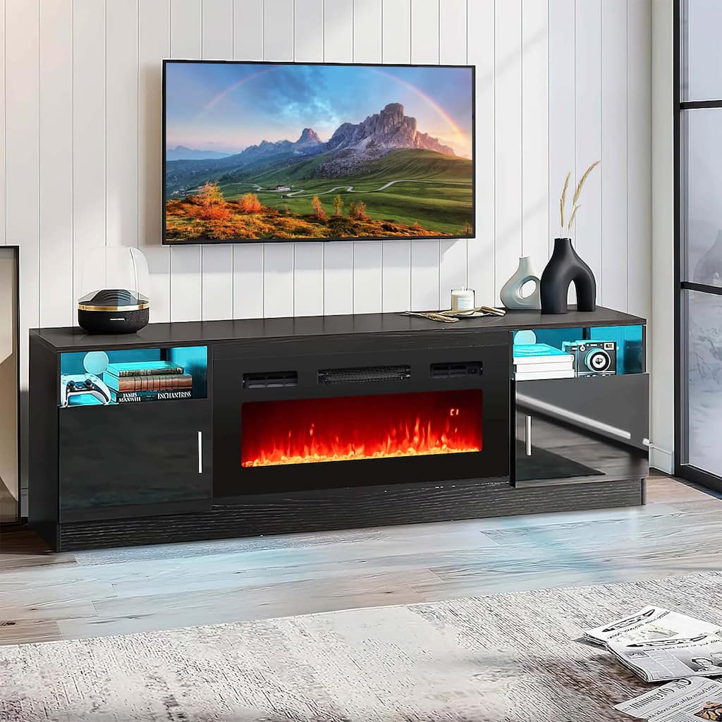 36'' Electric Fireplace Inserts Recessed Fireplace Heater