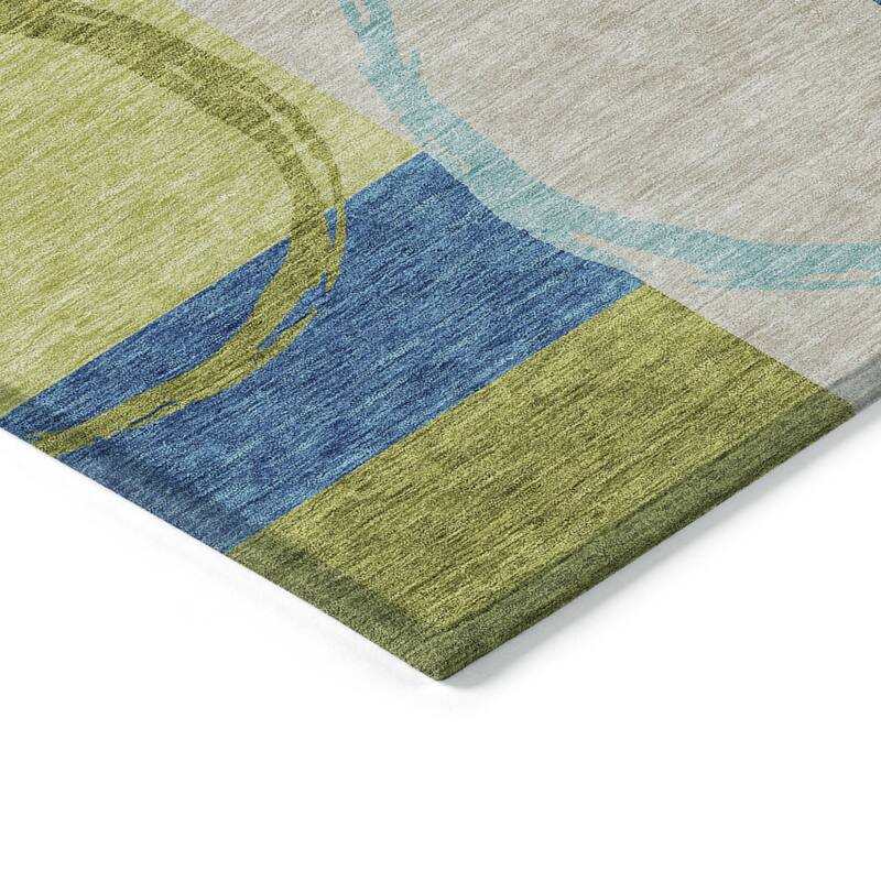 HomeRoots Geometric Modern Rectangle Outdoor Rug