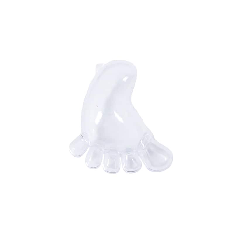 Set of 36 pcs Clear Plastic Baby Foot Baby Shower Party Favor Candy Holder Gift Box 2.75in - 2.75" H x 2.25" W x 0.75" DP - Clear - 2.75" H x 2.25" W x 0.75" DP