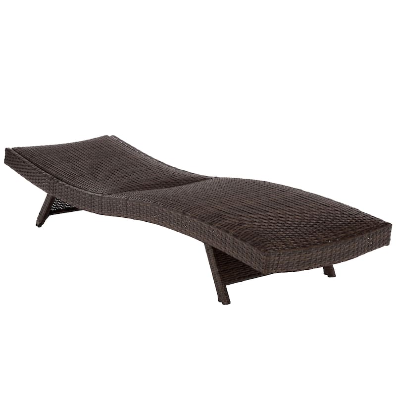 SAFAVIEH Outdoor Living Alex Quick Dry Foam Lounger - 78"W x 26"D x 15"H
