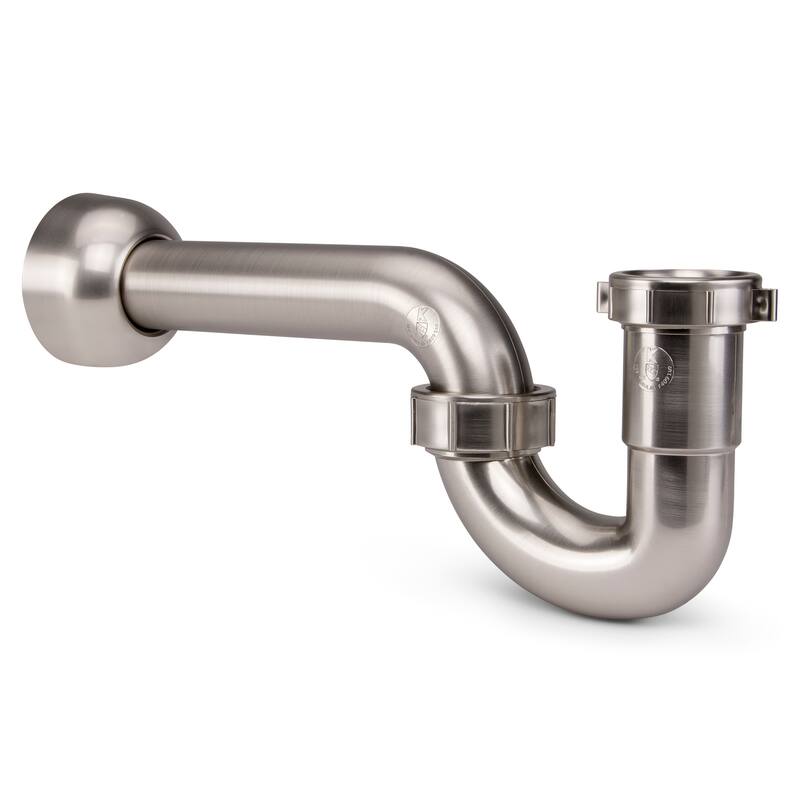 Keeney K400 Decorative 1.5 or 1.25 x 1.25 ABS P-Trap - Brushed Nickel