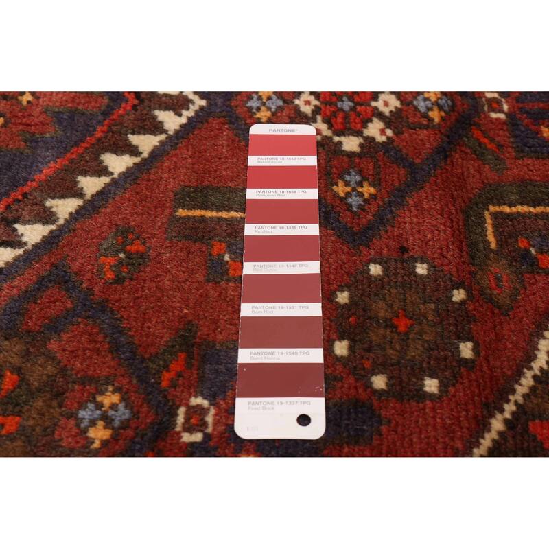 ECARPETGALLERY Hand-knotted Andelz Red Wool Rug - 3'5 x 5'3