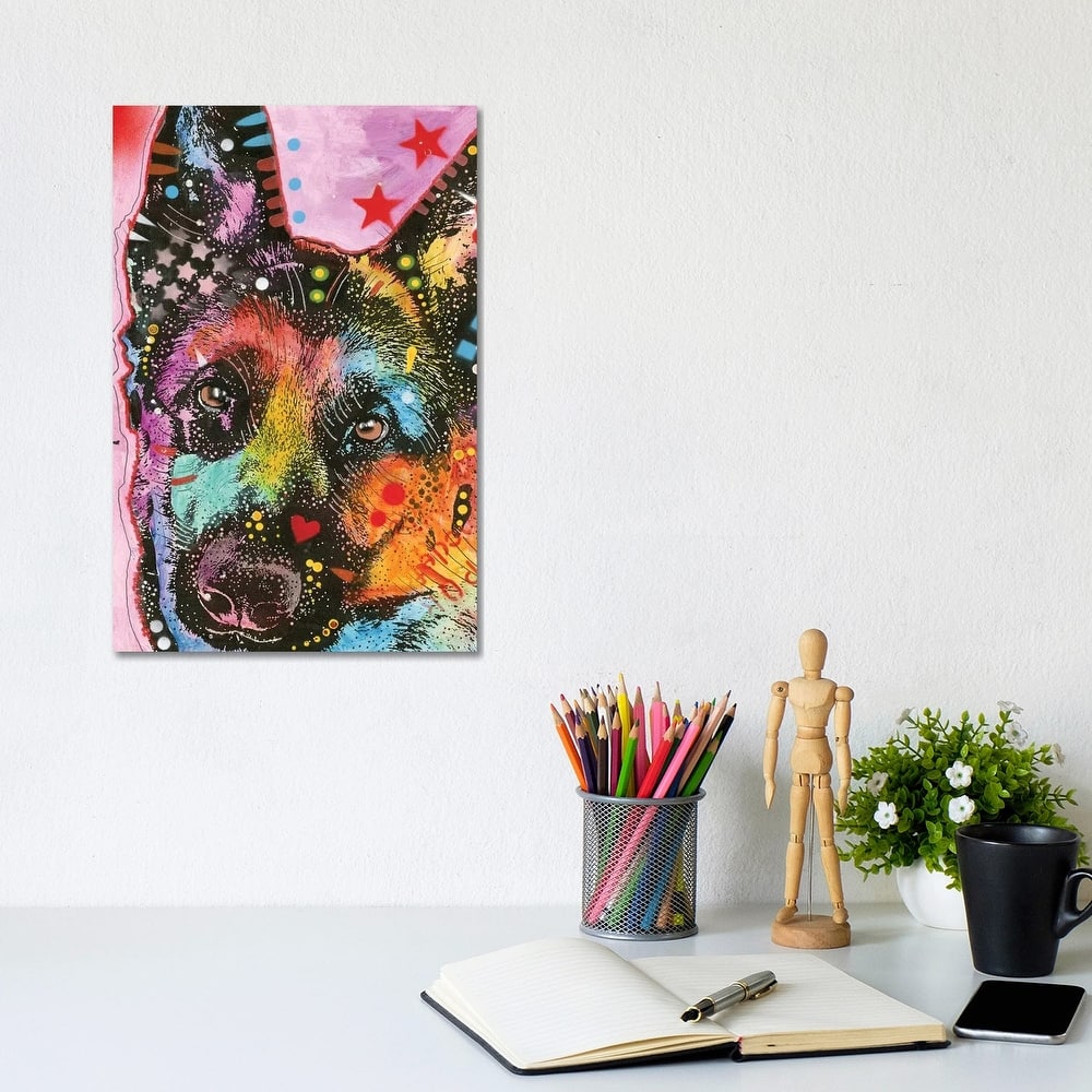 iCanvas "German Shepherd II" by Dean Russo Canvas Print