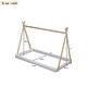 preview thumbnail 16 of 16, Tent Floor Bed With Triangle Structure, White+Natural