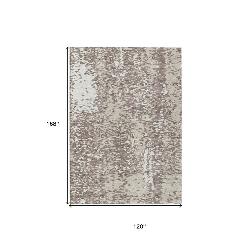 HomeRoots Abstract Transitional Rectangle Outdoor Rug