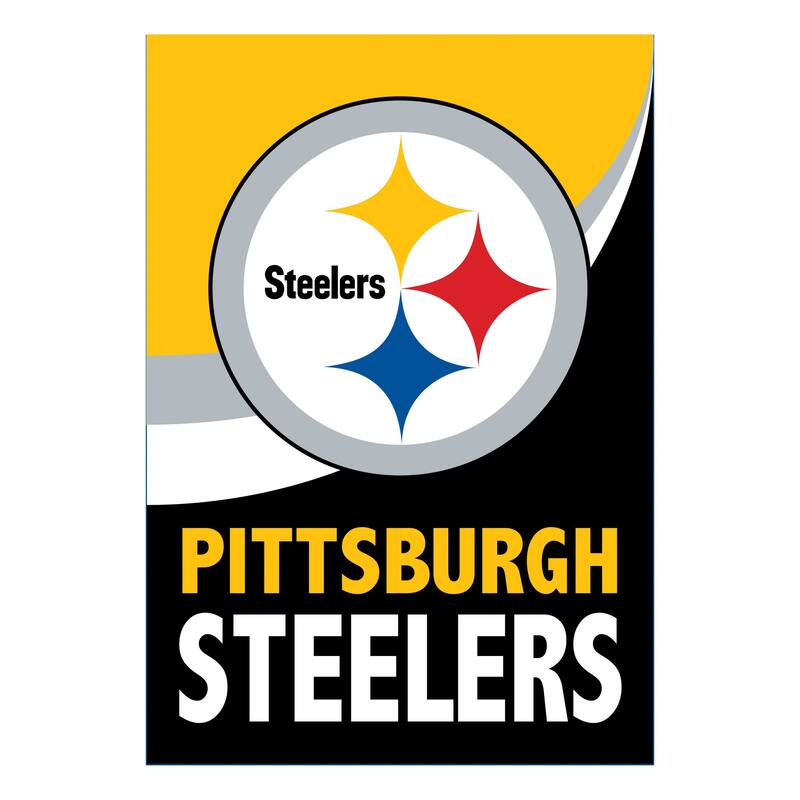 Pittsburgh Steelers Burlap Flag Garden Size