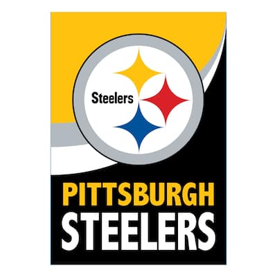 Pittsburgh Steelers Burlap Flag Garden Size
