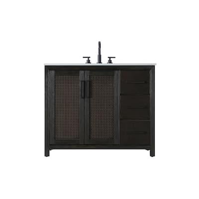 Elegant Lighting VF29542 Alina 42" Free Standing Single Basin Vanity