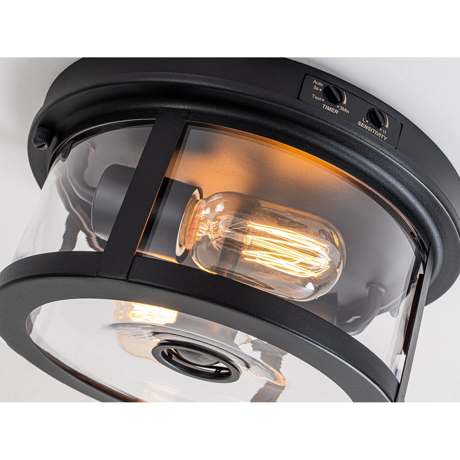Flush Mount Motion Sensor Outdoor Ceiling Light 1 Pack