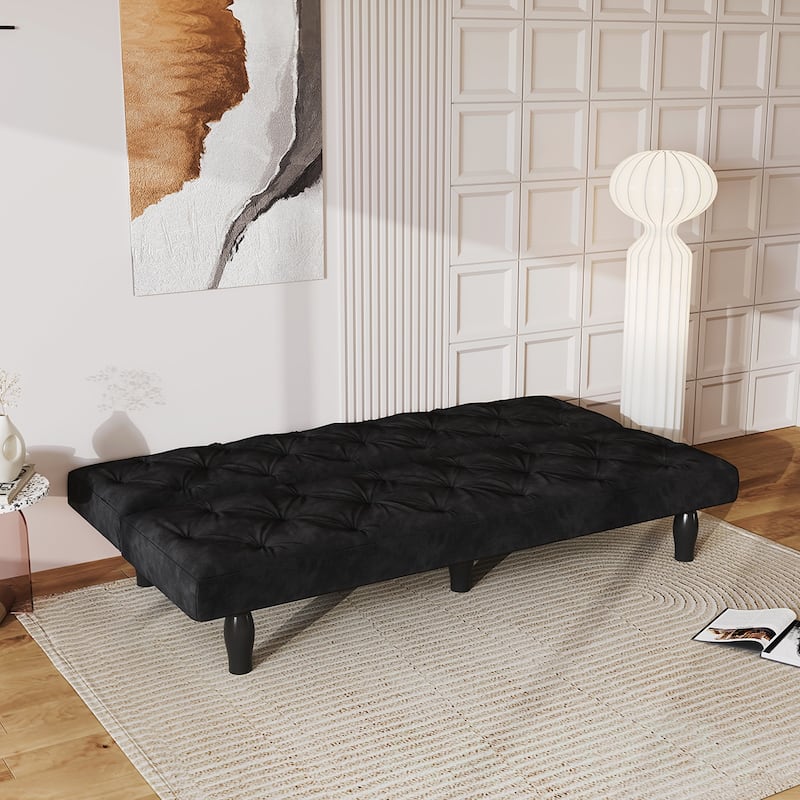 Velvet Sofa bed With Wood Frame