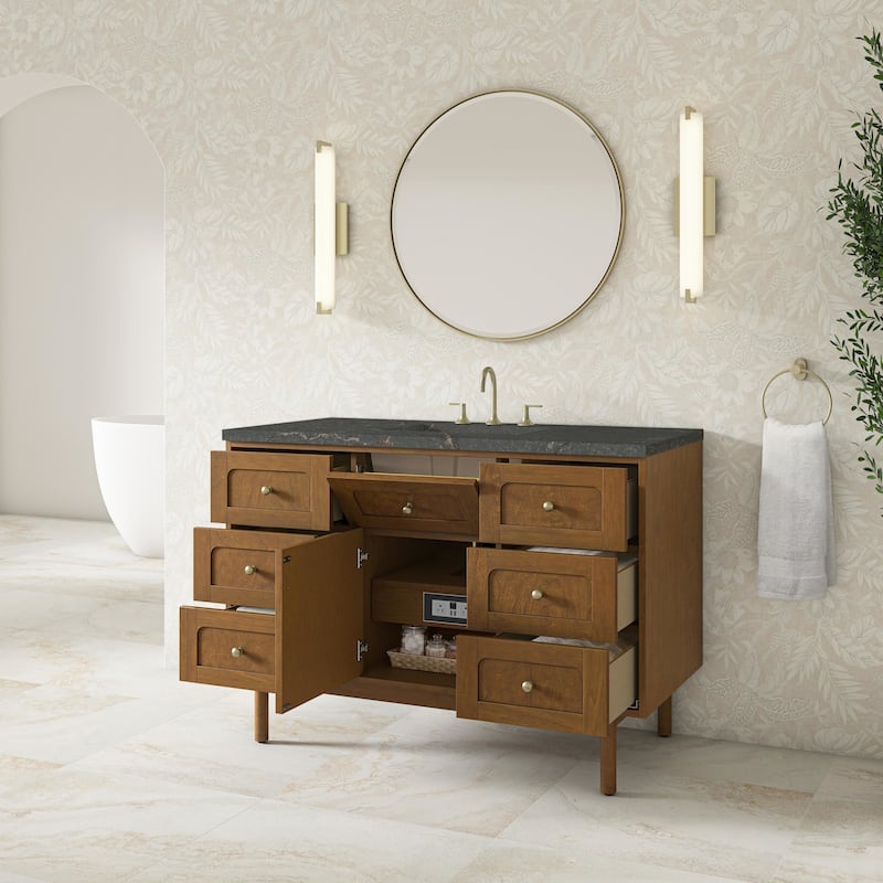 James Martin Vanities 545-V48-3PBL Laurent 48" Single Basin Poplar