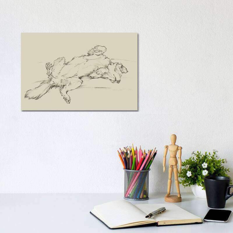 iCanvas "Dog Tired III" by Ethan Harper Canvas Print - 8x12x0.75