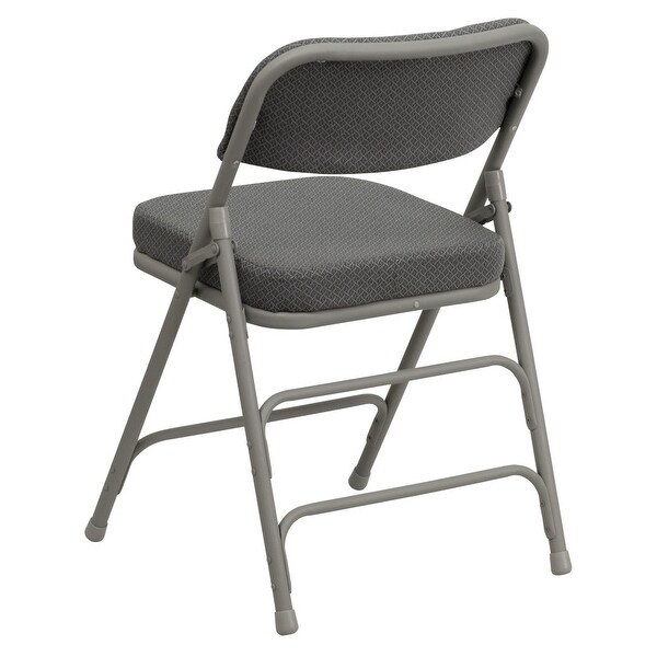 2 Pack Curved Triple Braced & Double Hinged Upholstered