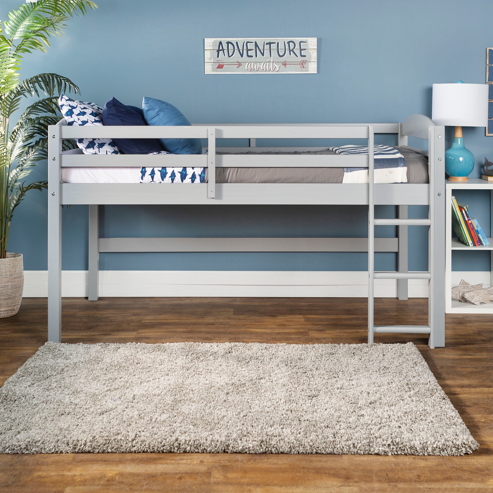 caitbrook twin loft bed with storage