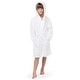 preview thumbnail 35 of 43, Comfy Cubs Muslin Bath Robe for Kids 100% Cotton, 4-Layer Absorbent Muslin Fabric 6 - 7 Years - White