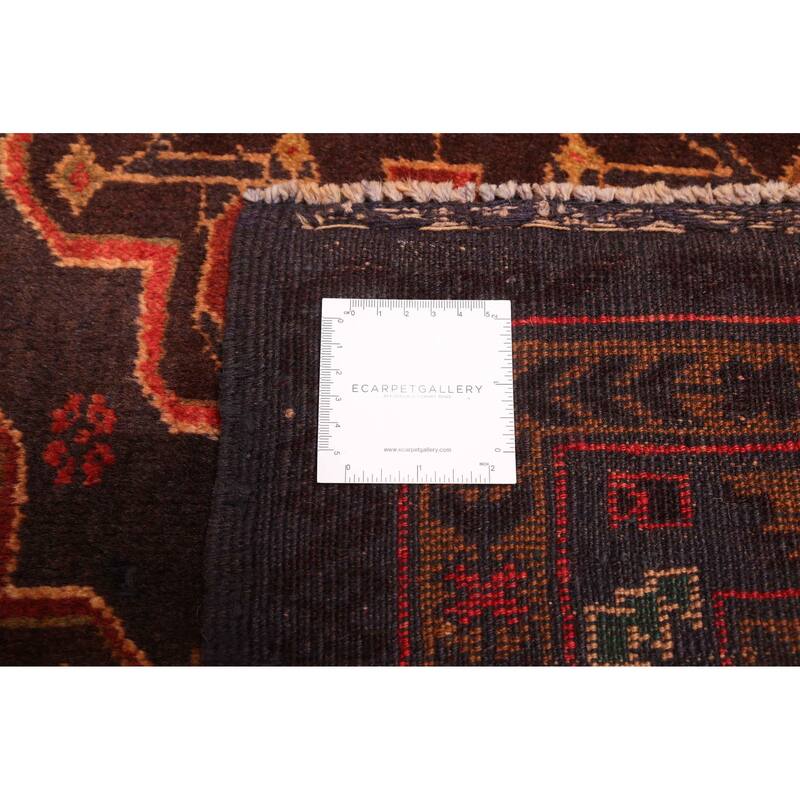 ECARPETGALLERY Hand-knotted Teimani Dark Navy Wool Rug - 4'1 x 6'9