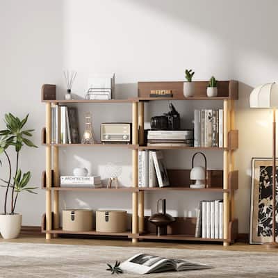 4 Tier Retractable and Rotatable Bookcases