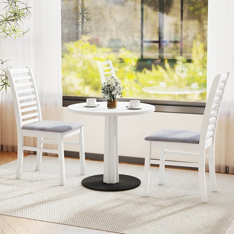 Costway Modern Dining Chair Set of 2/4 Kitchen Chair with Rubber Wood - See Details