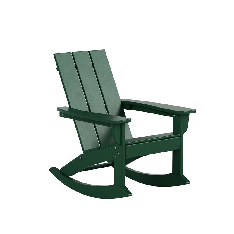 Shoreside 5-Piece Poly All Weather Rocking Chair Conversation Set