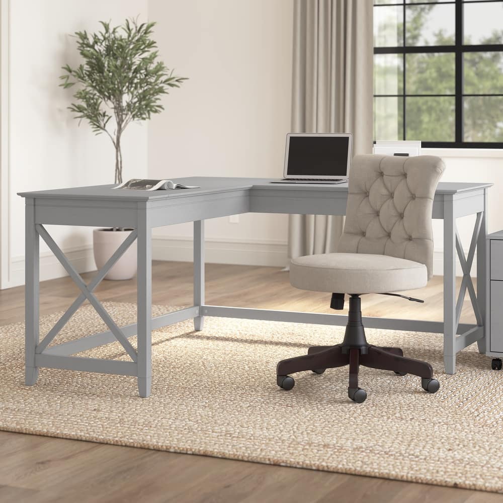 Key West 60W L Shaped Desk by Bush Furniture
