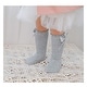 preview thumbnail 5 of 5, CozyWay Toddler Knee High, Bow style, Black/White/Gray/Pink/Red - 5 pair