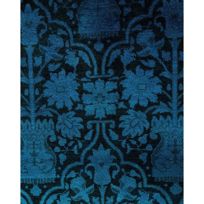 Vibrance One-of-a-Kind Hand-Knotted Area Rug - Blue, 12' 1" x 21' 6" - 12' 1" x 21' 6"