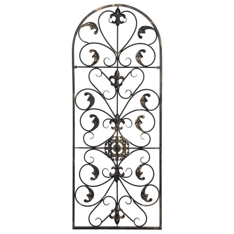 Decorative Spanish Arch Wall Art Iron Ornament - 41.54 x 16.61 x 0.59