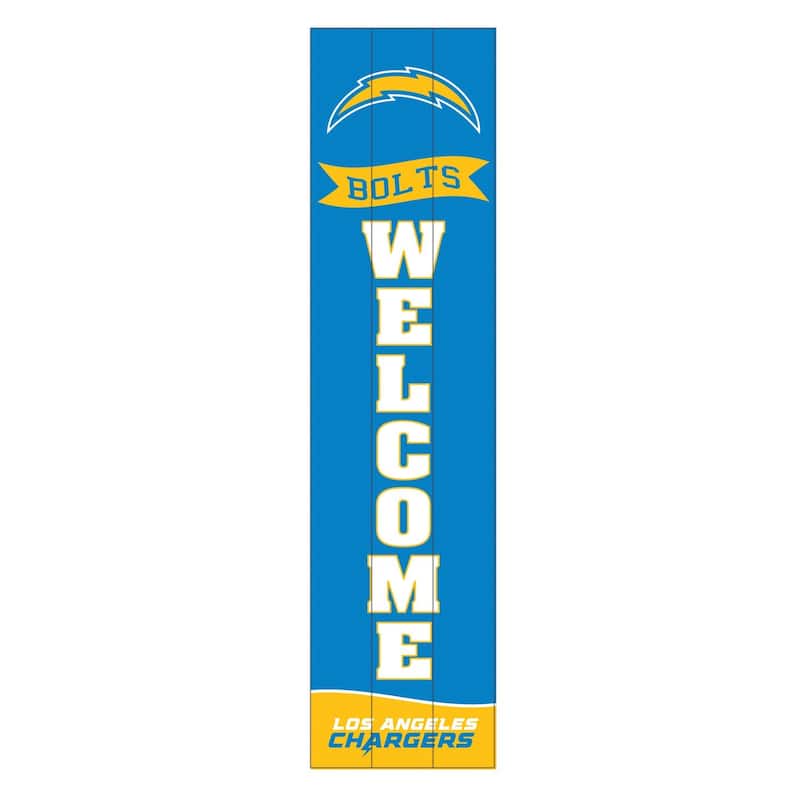 47" Porch Leaner Welcome Wall Sign, Los Angeles Chargers