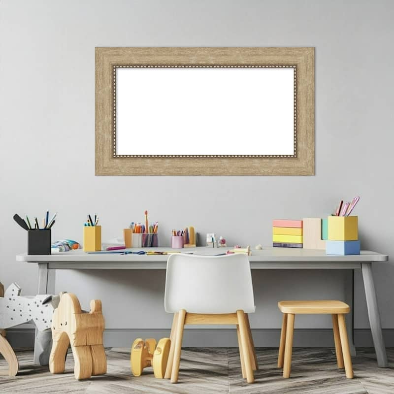 Amanti Art Astor Black Framed Dry Erase Magnetic Board