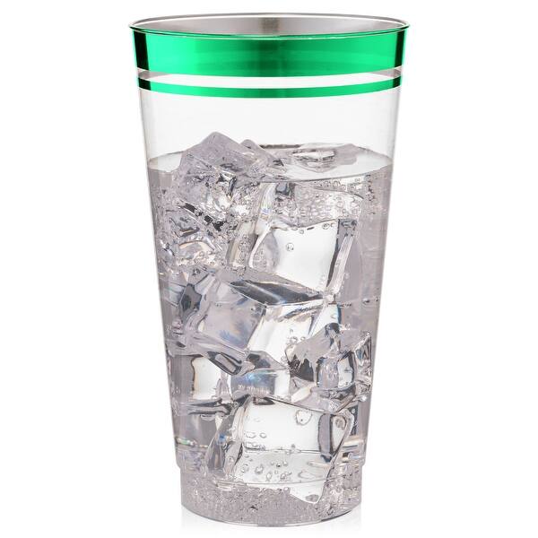 16 Ounce Clear Disposable Plastic Party Cups 2 Line Rim (100 Cups) - Bed  Bath & Beyond - 38377497