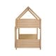 preview thumbnail 14 of 18, Twin Over Twin House Floor Bunk Bed with Headboards, Footboards and Guardrails, Ladder