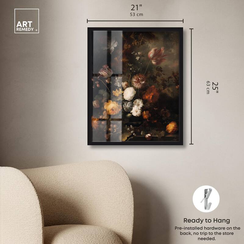 Shadowed Petal Secrets II Shadowbox by Art Remedy