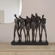 preview thumbnail 3 of 8, Allan Andrews Bronze Resin Abstract Line Up Sculpture