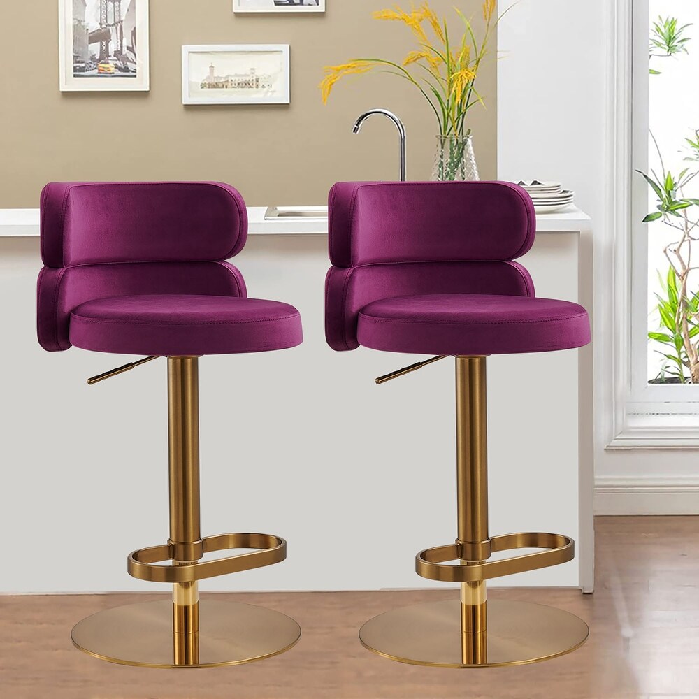 Purple hotsell bar chairs