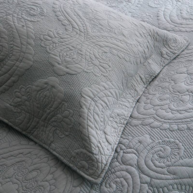 S&S Medallion 3 Piece 100% Cotton Quilt Set