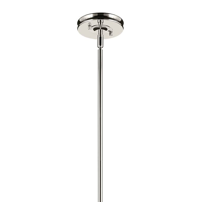 Kichler Lighting Laria 9.75 Inch 1 Light Pendant with Clear Glass in Polished Nickel