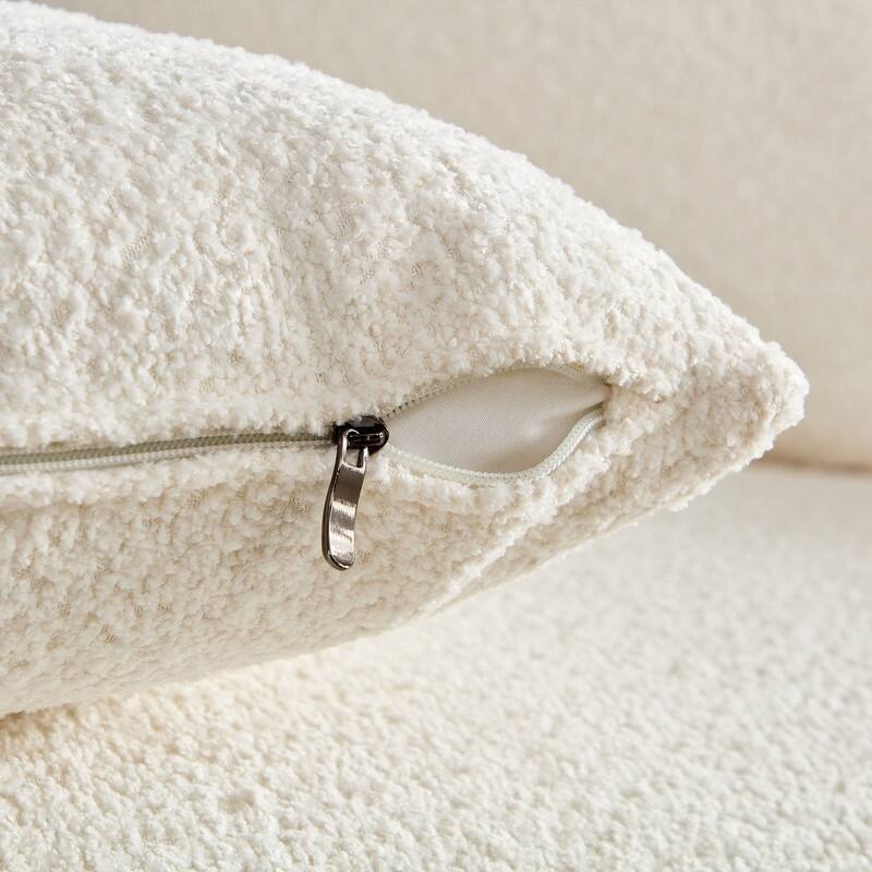 Curved Cloud Sofa, Upholstered Comfy Sofa with Pillows for Living Room